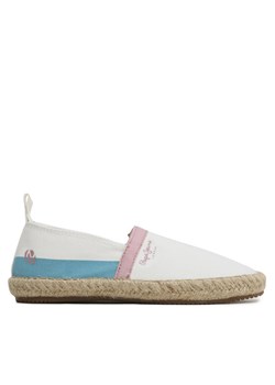 Pepe Jeans Espadryle Tourist Camp G PGS10171 Biały ze sklepu MODIVO w kategorii Trampki dziecięce - zdjęcie 181198501