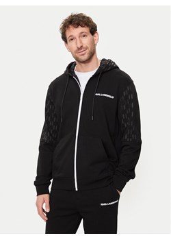 KARL LAGERFELD Bluza 705017 542900 Czarny Regular Fit ze sklepu MODIVO w kategorii Bluzy męskie - zdjęcie 181198541