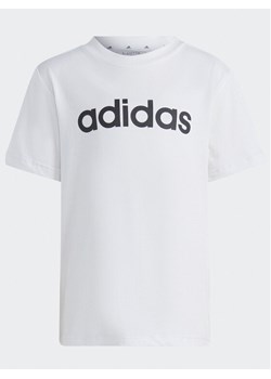 adidas T-Shirt Essentials Lineage T-Shirt HR5904 Biały Regular Fit ze sklepu MODIVO w kategorii T-shirty chłopięce - zdjęcie 181198592