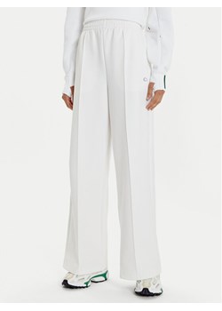 Lacoste Spodnie dresowe XF7374 Biały Wide Leg ze sklepu MODIVO w kategorii Spodnie damskie - zdjęcie 181198634