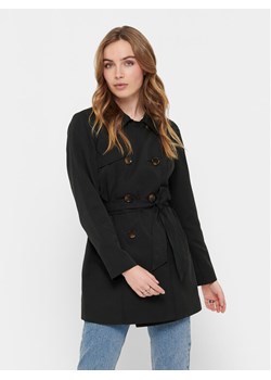 ONLY Trencz 15191821 Czarny Regular Fit ze sklepu MODIVO w kategorii Płaszcze damskie - zdjęcie 181198653