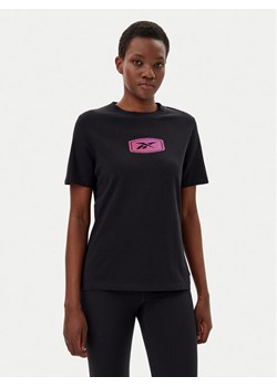 Reebok T-Shirt 100218927 139-18-00 Czarny Regular Fit ze sklepu MODIVO w kategorii Bluzki damskie - zdjęcie 181198731