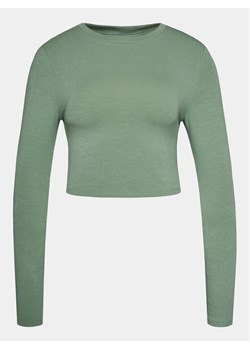 Gina Tricot Bluzka 20150 Zielony Slim Fit ze sklepu MODIVO w kategorii Bluzki damskie - zdjęcie 181198791