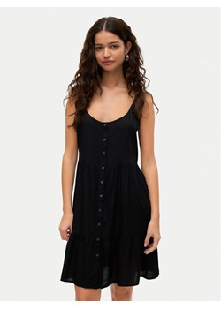 Vero Moda Sukienka letnia Bumpy 10325283 Czarny Loose Fit ze sklepu MODIVO w kategorii Sukienki - zdjęcie 181198884