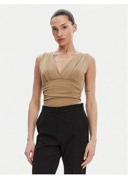 ACCESS FASHION Body 53-2223-391 Beżowy Slim Fit ze sklepu MODIVO w kategorii Bluzki damskie - zdjęcie 181198960