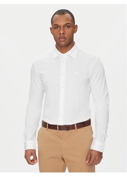 BOSS Koszula Mysoft 50519748 Biały Slim Fit ze sklepu MODIVO w kategorii Koszule męskie - zdjęcie 181199061