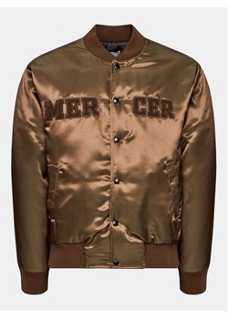 Mercer Amsterdam Kurtka bomber Unisex The Varsity MEAP233003 Brązowy Classic Fit ze sklepu MODIVO w kategorii Kurtki męskie - zdjęcie 181199101