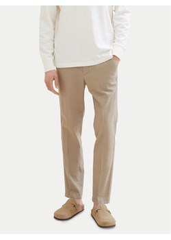 Tom Tailor Denim Spodnie materiałowe 1040251 Beżowy Tapered Fit ze sklepu MODIVO w kategorii Spodnie męskie - zdjęcie 181199221