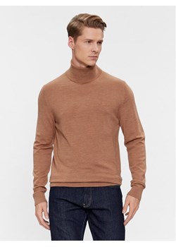 Calvin Klein Golf Superior K10K110420 Brązowy Slim Fit ze sklepu MODIVO w kategorii Swetry męskie - zdjęcie 181199233