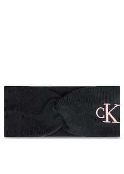 Calvin Klein Opaska materiałowa Monogram Embro K60K612658 Czarny ze sklepu MODIVO w kategorii Opaski do włosów - zdjęcie 181199313