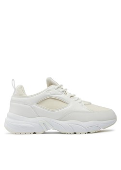 Calvin Klein Jeans Sneakersy Retro Tennis Low Lace Mix Mg Mtr YW0YW01497 Écru ze sklepu MODIVO w kategorii Buty sportowe damskie - zdjęcie 181199323