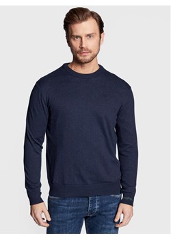 Pepe Jeans Sweter Andre PM702240 Granatowy Regular Fit ze sklepu MODIVO w kategorii Swetry męskie - zdjęcie 181199420