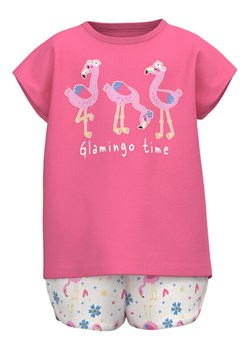 NAME IT Komplet t-shirt i spodenki 13215114 Różowy Regular Fit ze sklepu MODIVO w kategorii Komplety niemowlęce - zdjęcie 181199440