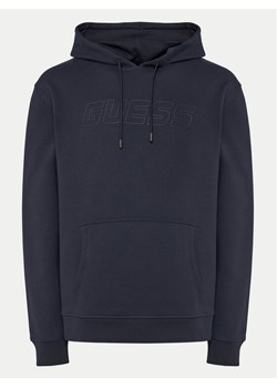 Guess Bluza Z4YQ12 KAIJ1 Granatowy Regular Fit ze sklepu MODIVO w kategorii Bluzy męskie - zdjęcie 181199572