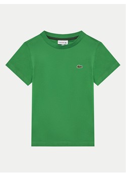 Lacoste T-Shirt TJ1122 Zielony Regular Fit ze sklepu MODIVO w kategorii T-shirty chłopięce - zdjęcie 181199670