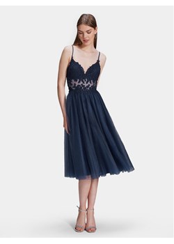 Swing Sukienka koktajlowa 5AH014HK Granatowy Slim Fit ze sklepu MODIVO w kategorii Sukienki - zdjęcie 181199682