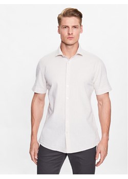 Lindbergh Koszula 30-203431 Beżowy Slim Fit ze sklepu MODIVO w kategorii Koszule męskie - zdjęcie 181199861