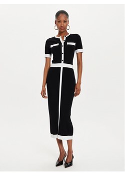 KARL LAGERFELD Sukienka dzianinowa 245W1331 Czarny Slim Fit - id: 0000303997946 - marki Karl Lagerfeld - 181199912 KARL LAGERFELD Sukienka dzianinowa 245W1331 Czarny Slim Fit ze sklepu MODIVO w kategorii Sukienki - zdjęcie 181199912