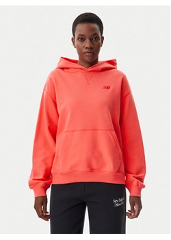 New Balance Bluza WT41537 Pomarańczowy Relaxed Fit ze sklepu MODIVO w kategorii Bluzy damskie - zdjęcie 181199951