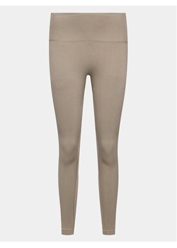 Athlecia Legginsy Aideny W Seamless Rib Tights EA231402 Brązowy Regular Fit ze sklepu MODIVO w kategorii Spodnie damskie - zdjęcie 181200193