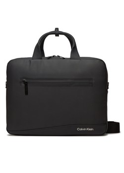 Calvin Klein Torba na laptopa Rubberized Conv Laptop Bag K50K511712 Czarny ze sklepu MODIVO w kategorii Torby na laptopa - zdjęcie 181200342