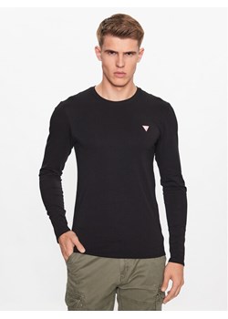 Guess Longsleeve M2YI28 J1314 Czarny Slim Fit ze sklepu MODIVO w kategorii T-shirty męskie - zdjęcie 181200370