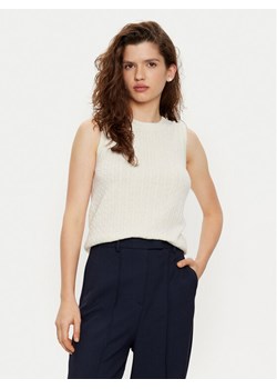 Tommy Hilfiger Kamizelka WW0WW43956 Écru Regular Fit ze sklepu MODIVO w kategorii Kamizelki damskie - zdjęcie 181200394