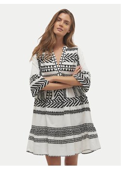 Vero Moda Sukienka letnia Dicthe 10225127 Biały Loose Fit ze sklepu MODIVO w kategorii Sukienki - zdjęcie 181200650
