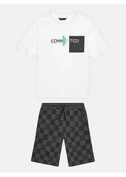 Mayoral Komplet t-shirt i szorty sportowe 06668 Biały Regular Fit ze sklepu MODIVO w kategorii Komplety chłopięce - zdjęcie 181200771