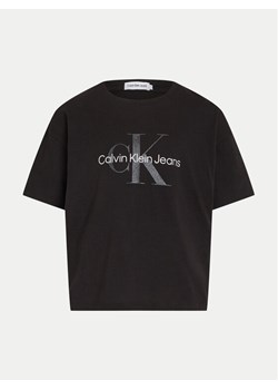 Calvin Klein Jeans T-Shirt Glitter Monogram IG0IG02529 Czarny Boxy Fit ze sklepu MODIVO w kategorii T-shirty chłopięce - zdjęcie 181201083