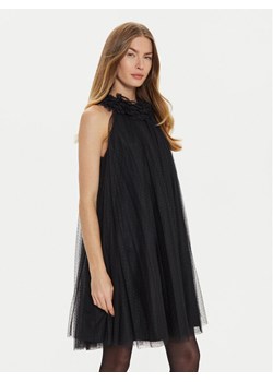 TWINSET Sukienka koktajlowa 242AT2150 Czarny Loose Fit ze sklepu MODIVO w kategorii Sukienki - zdjęcie 181201100