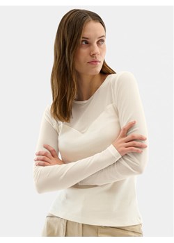 Karen by Simonsen Bluzka Mandarina 10104771 Écru Regular Fit ze sklepu MODIVO w kategorii Bluzki damskie - zdjęcie 181201214