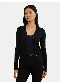 LAUREN RALPH LAUREN Kardigan 200808207001 Czarny Slim Fit ze sklepu MODIVO w kategorii Swetry damskie - zdjęcie 181201462