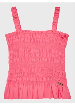 Guess Top J3GH04 WFBN0 Różowy Regular Fit ze sklepu MODIVO w kategorii Bluzki dziewczęce - zdjęcie 181201883
