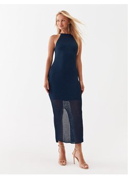 Guess Sukienka codzienna W3YK93 R24F0 Granatowy Slim Fit ze sklepu MODIVO w kategorii Sukienki - zdjęcie 181201933