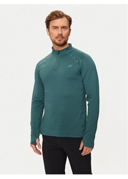 4F Bluza 4FWAW24TFSWM410 Zielony Slim Fit ze sklepu MODIVO w kategorii Bluzy męskie - zdjęcie 181201970