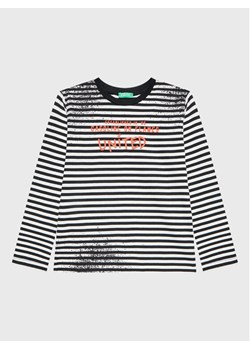 United Colors Of Benetton Bluzka 3XWWC106F Czarny Regular Fit ze sklepu MODIVO w kategorii T-shirty chłopięce - zdjęcie 181202052