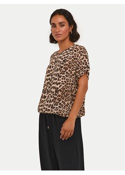 Kaffe T-Shirt Amber 10508257 Brązowy Relaxed Fit ze sklepu MODIVO w kategorii Bluzki damskie - zdjęcie 181202183
