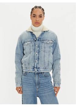 Calvin Klein Jeans Kurtka jeansowa J20J224096 Niebieski Regular Fit ze sklepu MODIVO w kategorii Kurtki damskie - zdjęcie 181202433