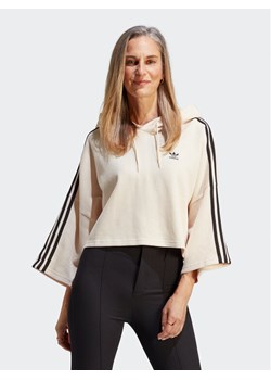 adidas Bluza Crop Hoodie IC5461 Beżowy ze sklepu MODIVO w kategorii Bluzy damskie - zdjęcie 181202434
