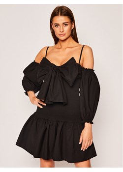 Red Valentino Sukienka koktajlowa TR0VAP500VU Czarny Regular Fit ze sklepu MODIVO w kategorii Sukienki - zdjęcie 181202453
