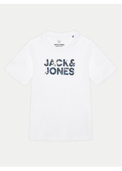 Jack&Jones Junior T-Shirt 12268854 Biały Regular Fit ze sklepu MODIVO w kategorii T-shirty chłopięce - zdjęcie 181202472