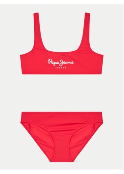 Pepe Jeans Strój kąpielowy Pepe Sc Bikini Set PGB10406 Czerwony ze sklepu MODIVO w kategorii Stroje kąpielowe - zdjęcie 181202544