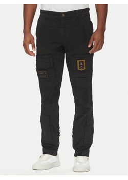 Aeronautica Militare Spodnie materiałowe 251PA1387CT1493 Czarny Regular Fit ze sklepu MODIVO w kategorii Spodnie męskie - zdjęcie 181202554