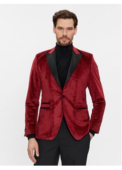 KARL LAGERFELD Marynarka 155270 541009 Czerwony Slim Fit ze sklepu MODIVO w kategorii Marynarki męskie - zdjęcie 181202631