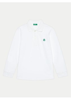 United Colors Of Benetton Polo 3089G3009 Biały Regular Fit ze sklepu MODIVO w kategorii T-shirty chłopięce - zdjęcie 181202651
