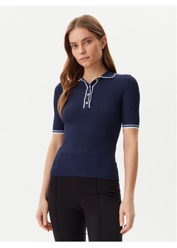 Guess Sweter W5GR37 Z3L10 Granatowy Regular Fit ze sklepu MODIVO w kategorii Swetry damskie - zdjęcie 181202704