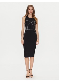 Elisabetta Franchi Sukienka koktajlowa AB-724-51E2-V440 Czarny Slim Fit ze sklepu MODIVO w kategorii Sukienki - zdjęcie 181202942