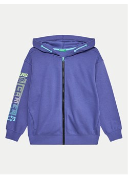 United Colors Of Benetton Bluza 3WFMC504K Niebieski Regular Fit ze sklepu MODIVO w kategorii Bluzy chłopięce - zdjęcie 181202972