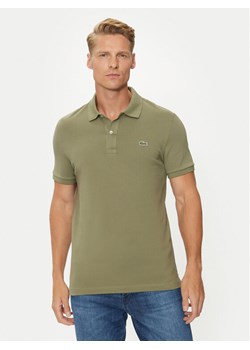Lacoste Polo PH4012 Khaki Slim Fit ze sklepu MODIVO w kategorii T-shirty męskie - zdjęcie 181202984